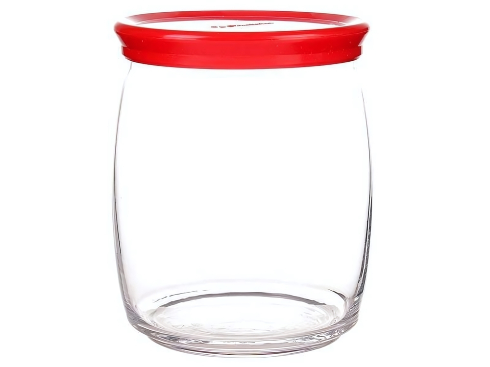 Банка "Cesni" 940мл с красной пластиковой крышкой