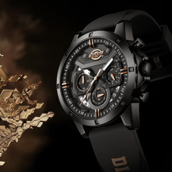 Dickies Wrist Watch Quartz Movement Silicone Strap Black Dial Men"s Watches Box Limited Edition