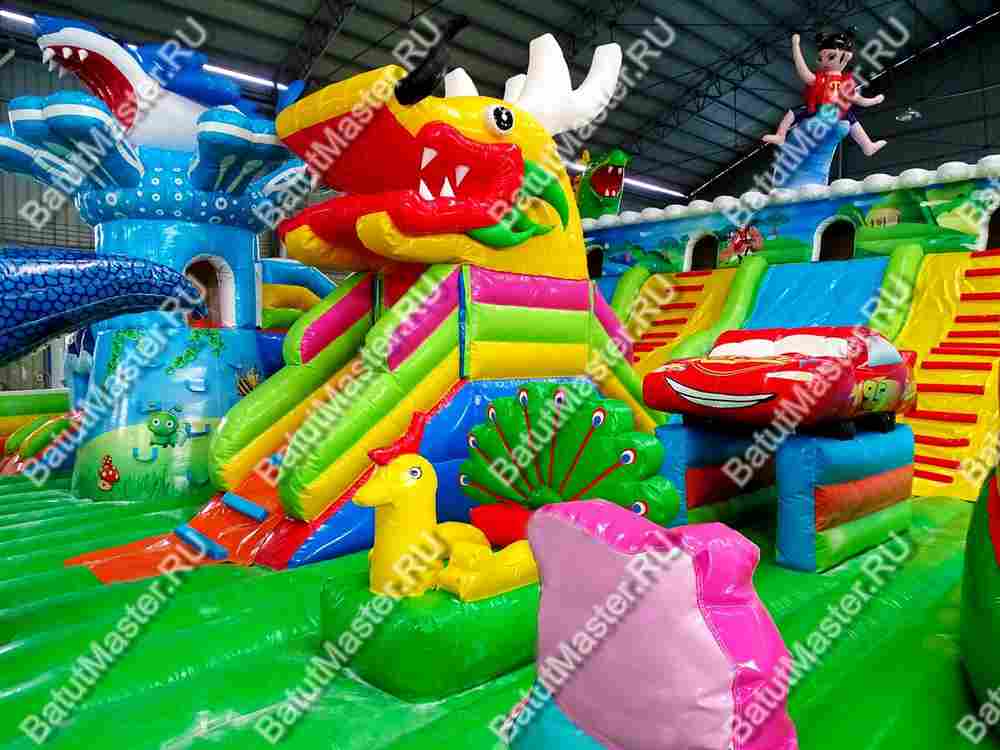 Коммерческий батут "Звериный городок" 24*15*6 м