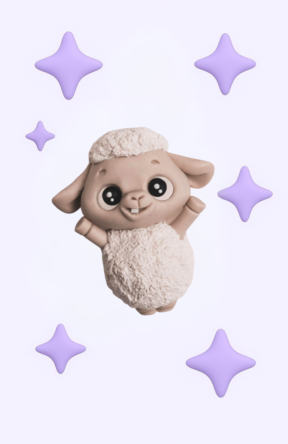 Шоколадная фигурка мини Барашка, 4*3,5 см