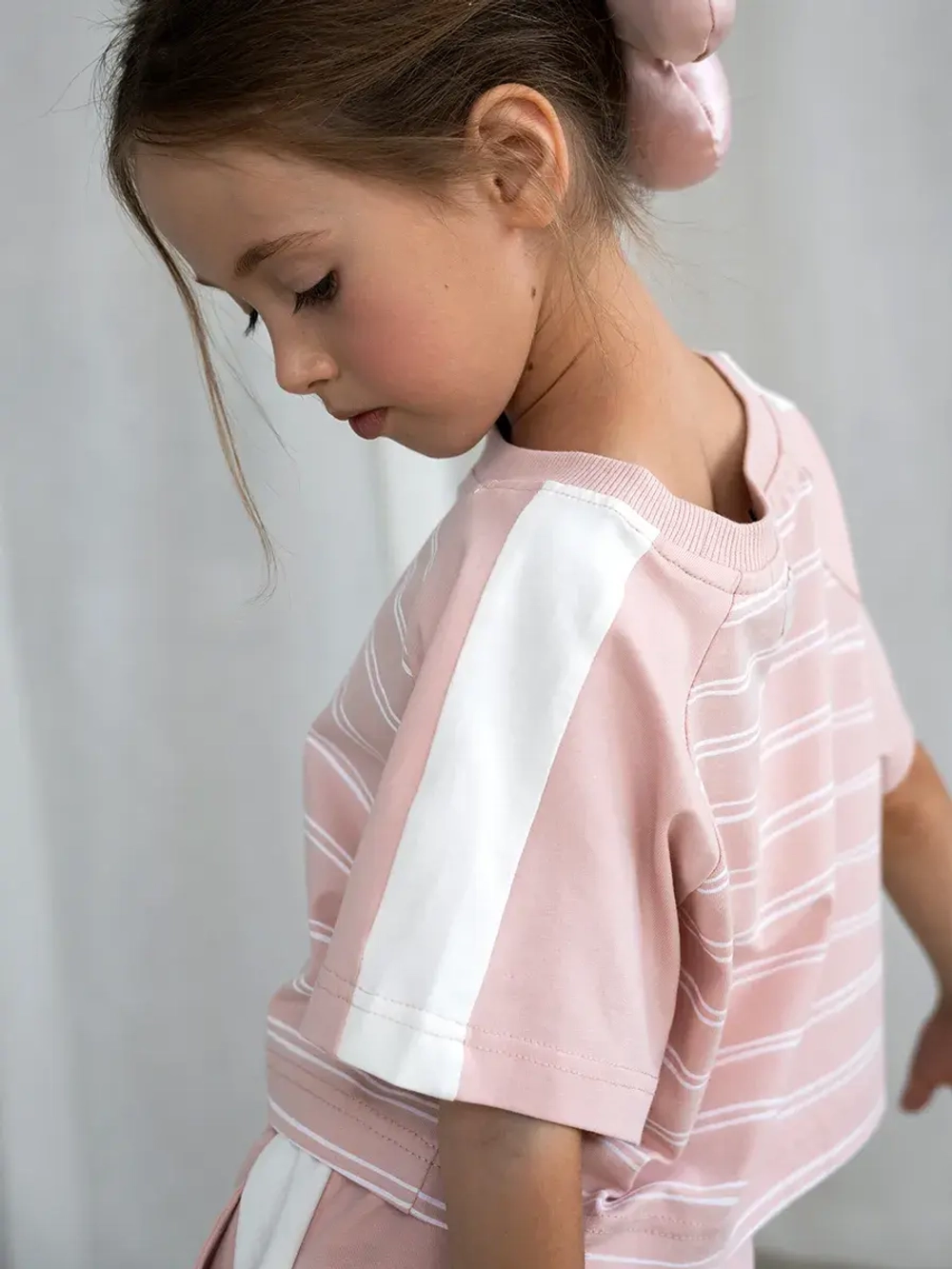 Летний костюм детский, футболка и кюлоты