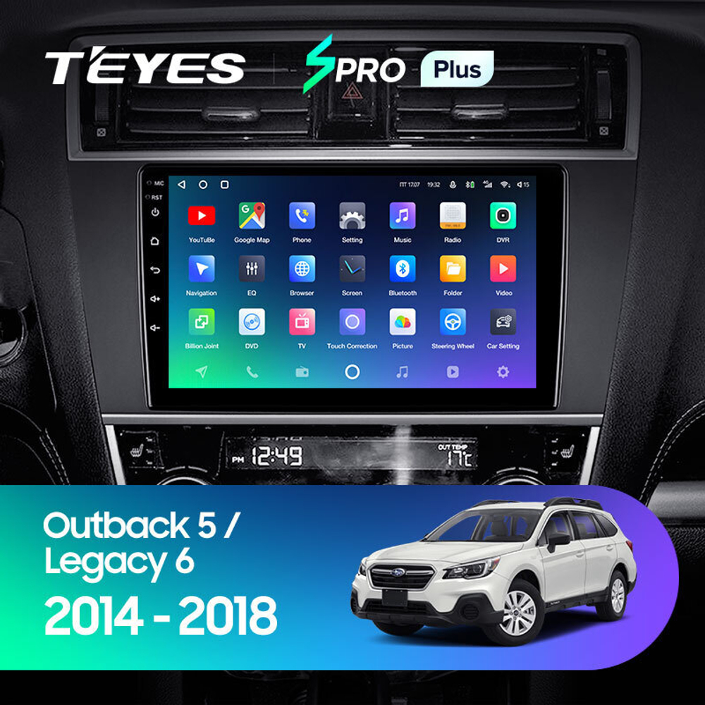 Teyes SPRO Plus 9" для Subaru Outback, Legacy 2014-2018