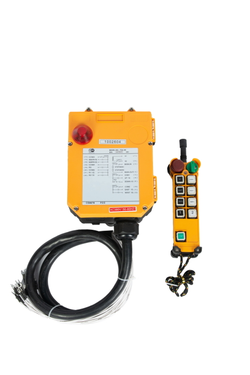 Комплект радиоуправления TOR F24-8S (380В, 8 кнопок)