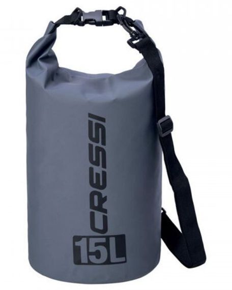 Гермомешок Cressi с лямкой Dry Bag 15 л серый