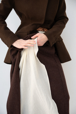 Юбка из шерсти с воланом GLORY