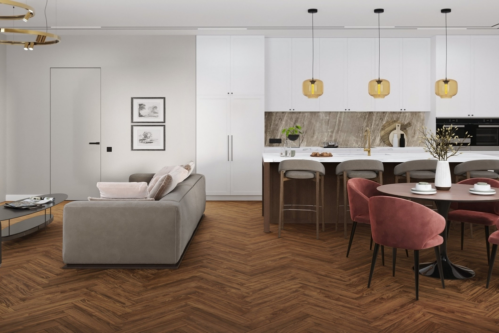 Кварц-винил SPC Damy Floor London SPC 0,75мм 4,2 мм ДЕРБИ 1.059 м2