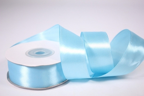 Лента атласная голубая 7 мм.