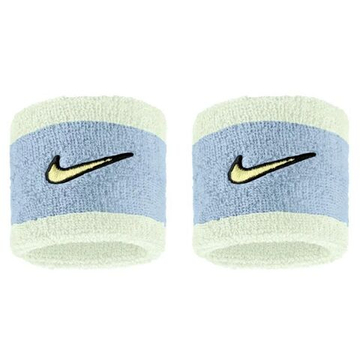 Напульсник теннисный Nike Swoosh Classic 2P - cream/sky blue