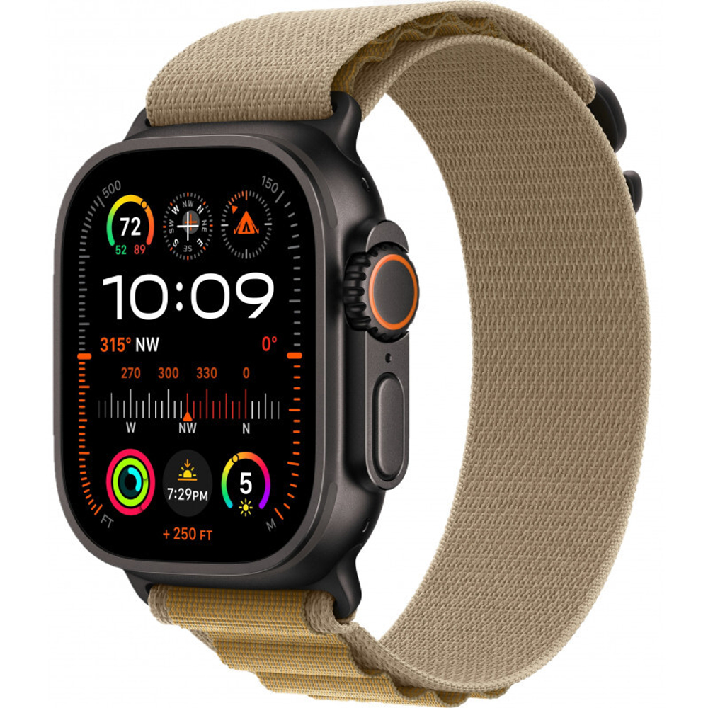 Apple Watch Ultra 2 49mm Titanium Olive Alpine Loop L MRF03 90 999