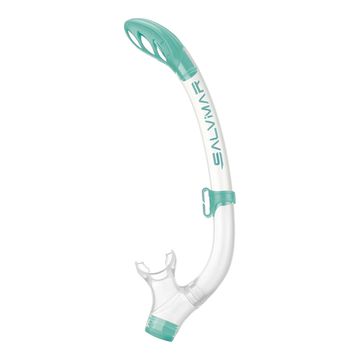 Трубка детская с двумя клапанами для снорклинга Трубка Salvimar DEB аквамарин