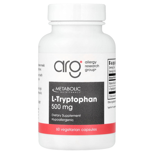 Metabolic Maintenance, L-триптофан, 500 мг, 60 капсул