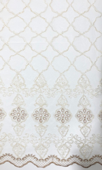 Тюль "корды" Sitian арт. 15-3-142, цвет кремовый (высота 280 см, Турция)