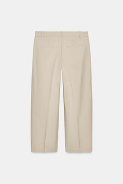 ZARA БРЮКИ ЧИНОС ПРЯМОГО КРОЯ, ПЕСОЧНЫЙ