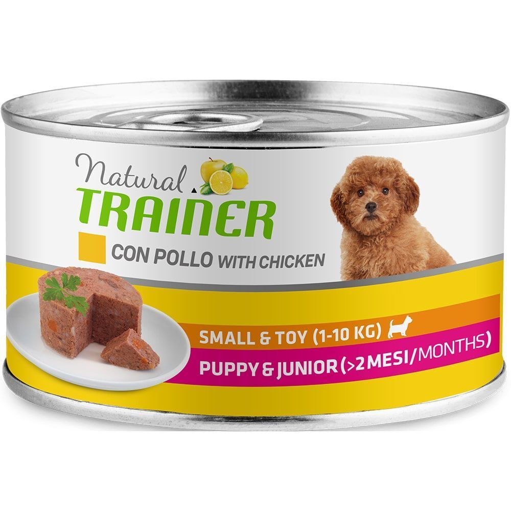 Консервы Trainer Natural Mini Puppy &amp; Junior для щенков и юниоров мелких пород с курицей 150 г