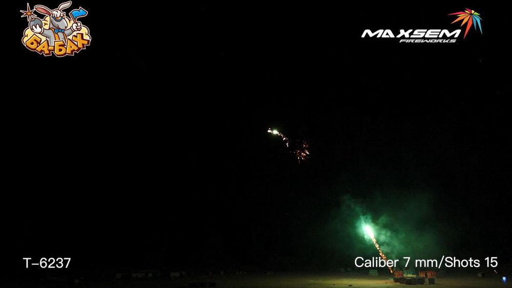 Римская свеча "Терминатор / STERMINATOR", 0,3"/15 залпов