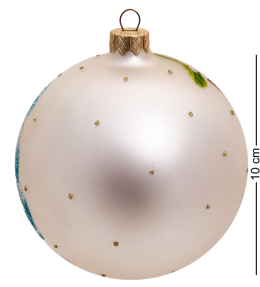 НФШ-1469 Ел.украшение Шар «Снегурочка» 100 мм