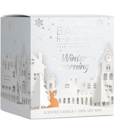 Морозное утро, ароматическая свеча, Bago home