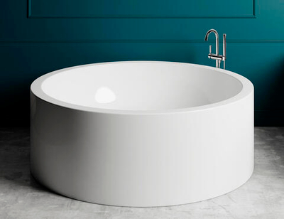 Ванна каменная отдельностоящая матовая 200х200 Salini ISOLA 101111MRH окрашена по RAL снаружи