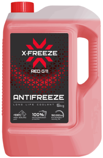 Антифриз X Freeze красный канистра G-11 5 кг
