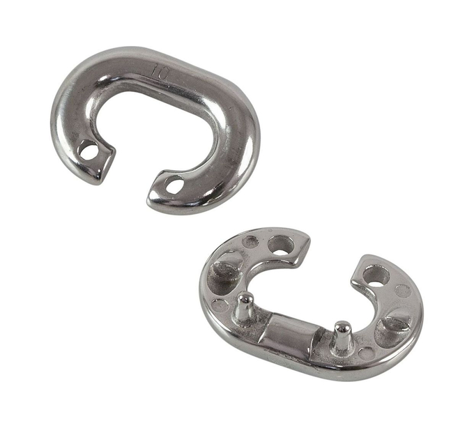 Звено цепи соединительное 10 мм, нержавеющее