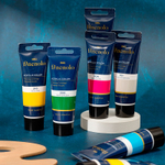 Краска акриловая DELI "Finenolo" художественная, глянцевая, 75 мл., зеленая, туба