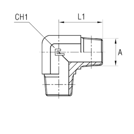 Соединение P90 NPT 1" NPT 1" CAST