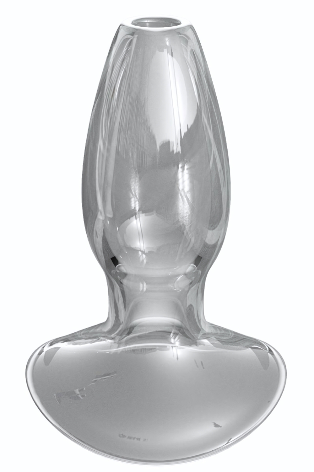 Прозрачный анальный плаг с туннелем Beginners Anal Gaper - 9,6 см. (Цвет: прозрачный)