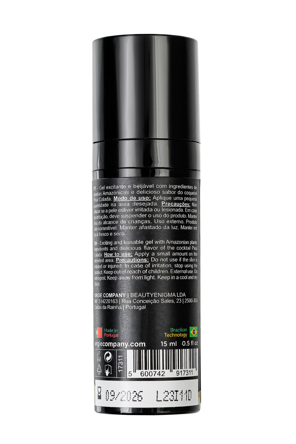 Съедобный гель с эффектом вибрации Orgie со вкусом пина колада 15 мл