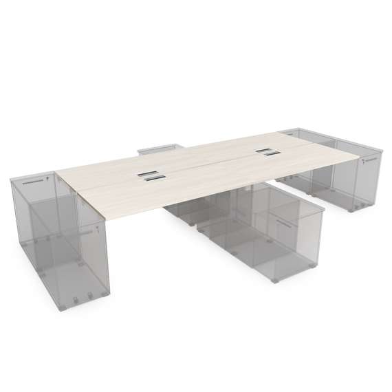 СБЧТ.984 Стол системы БЕНЧ на 4 рабочих места. крепление к тумбам (3200*1635*750)