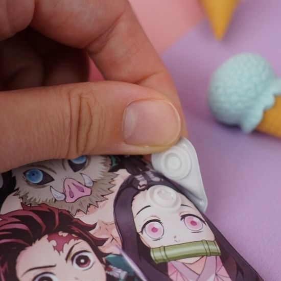 Мини-блокнот с ручкой "Demon Slayer" мятный