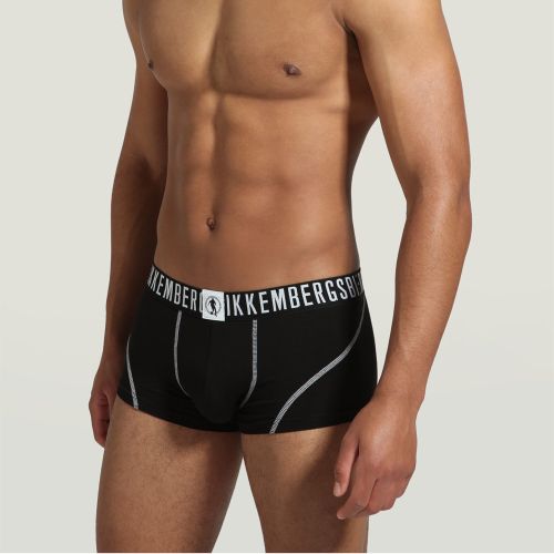 Мужские трусы хипсы черные набор 2 в 1 Bikkembergs FASHION PUPINO BKK1UTR06BI Мужские трусы хипсы черные набор 2 в 1 Bikkembergs FASHION PUPINO BKK1UTR06BI