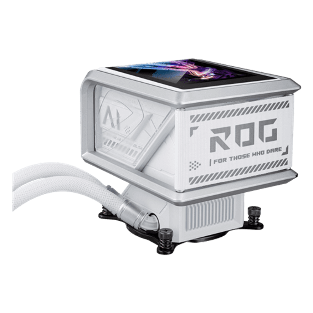 Водяное охлаждение CPU Asus ROG RYUO IV SLC 360 ARGB WHT, 3x120mm, AMOLED-display, Black