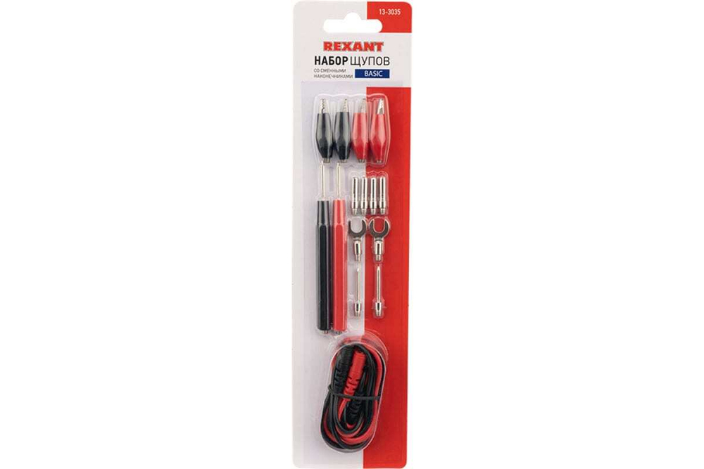 Набор щупов со сменными насадками Basic REXANT 13-3035
