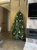 Елка Половинка «Графская» пристенная-угловая (литая+пвх) 150 см / 1.5 м