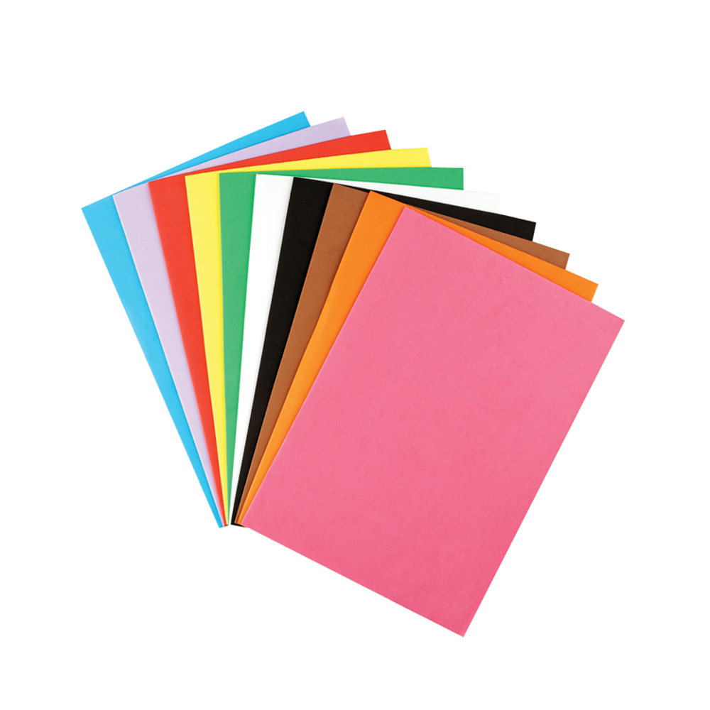 Цветная пористая резина (пенка EVA) Мульти-Пульти, А4, 10л., 10цв., 2мм, "Прикл