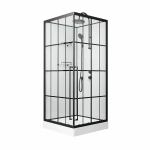 Душевая кабина Niagara Standart ST90/15Q/KL/BKT 90х90 стекло прозрачное/профиль черный матовый