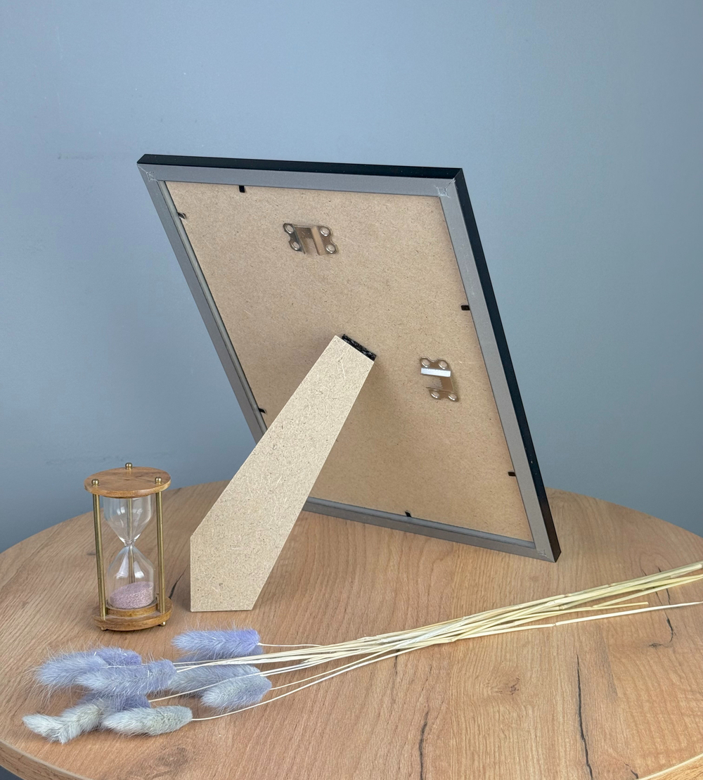 Фоторамка 21х30 см черная, без фактуры, арт. 2130.752229