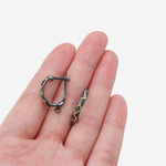 Швензы "Hypnosis" 19мм, позолота, gun metal