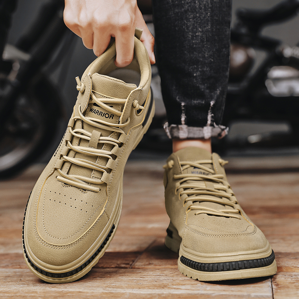 WARRIOR Work Boots Men"s Mid top Black