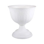 Вазон Венеция 18л (диам. 400 мм) (белый) (комплект 8 шт)