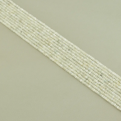 Нитка Лунный камень 39 см. (Без замка) - Белая