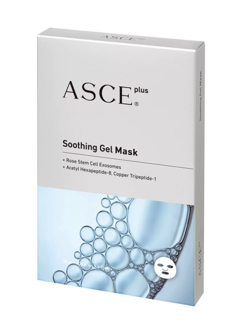 ASCEplus Soothing gel mask х 3 | Успокаивающая гелевая маска с экзосомами, 3 штуки