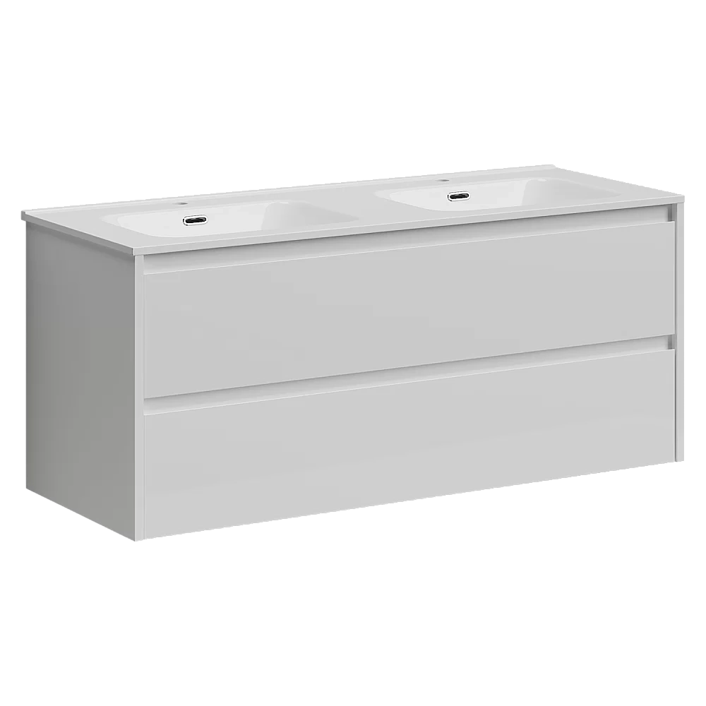 Тумба с раковиной Sancos Libra LB120-2W белый глянец