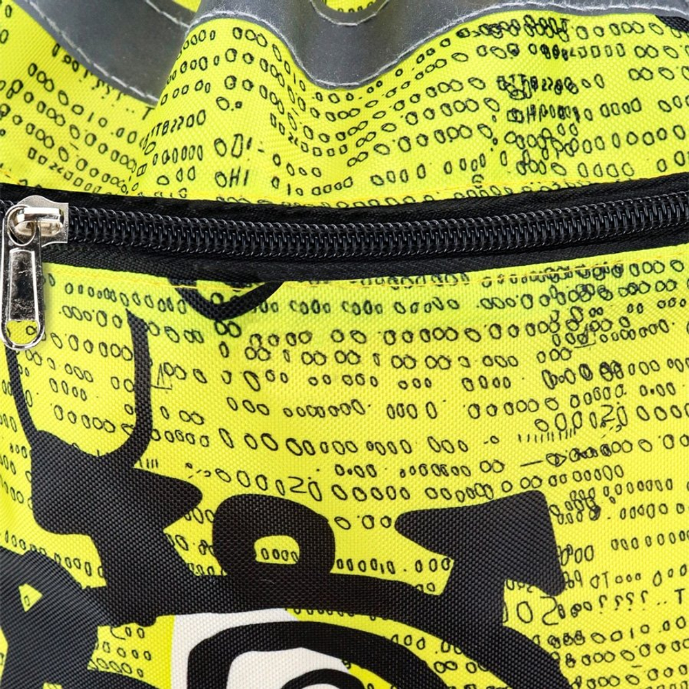 Мешок для сменной обуви 1 отделение Проф-Пресс, 360х480 мм, с карманом, с светоотражающей полосой, "Птичка в клетке"