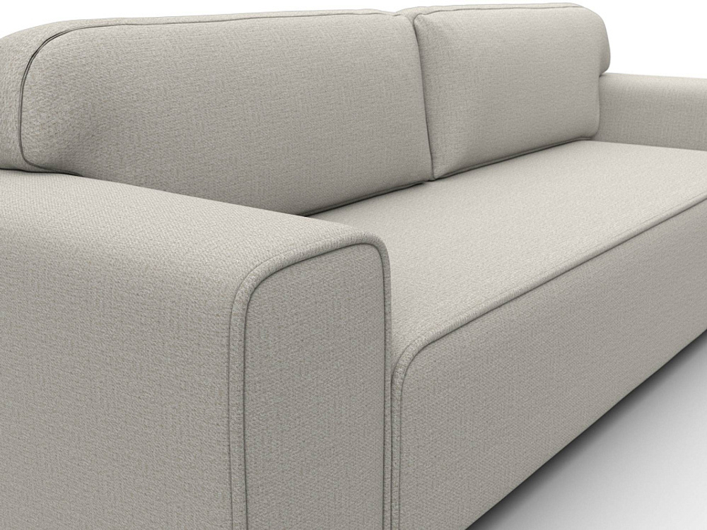 Диван прямой Лига-029, Амур 02 РОГОЖКА бежевый