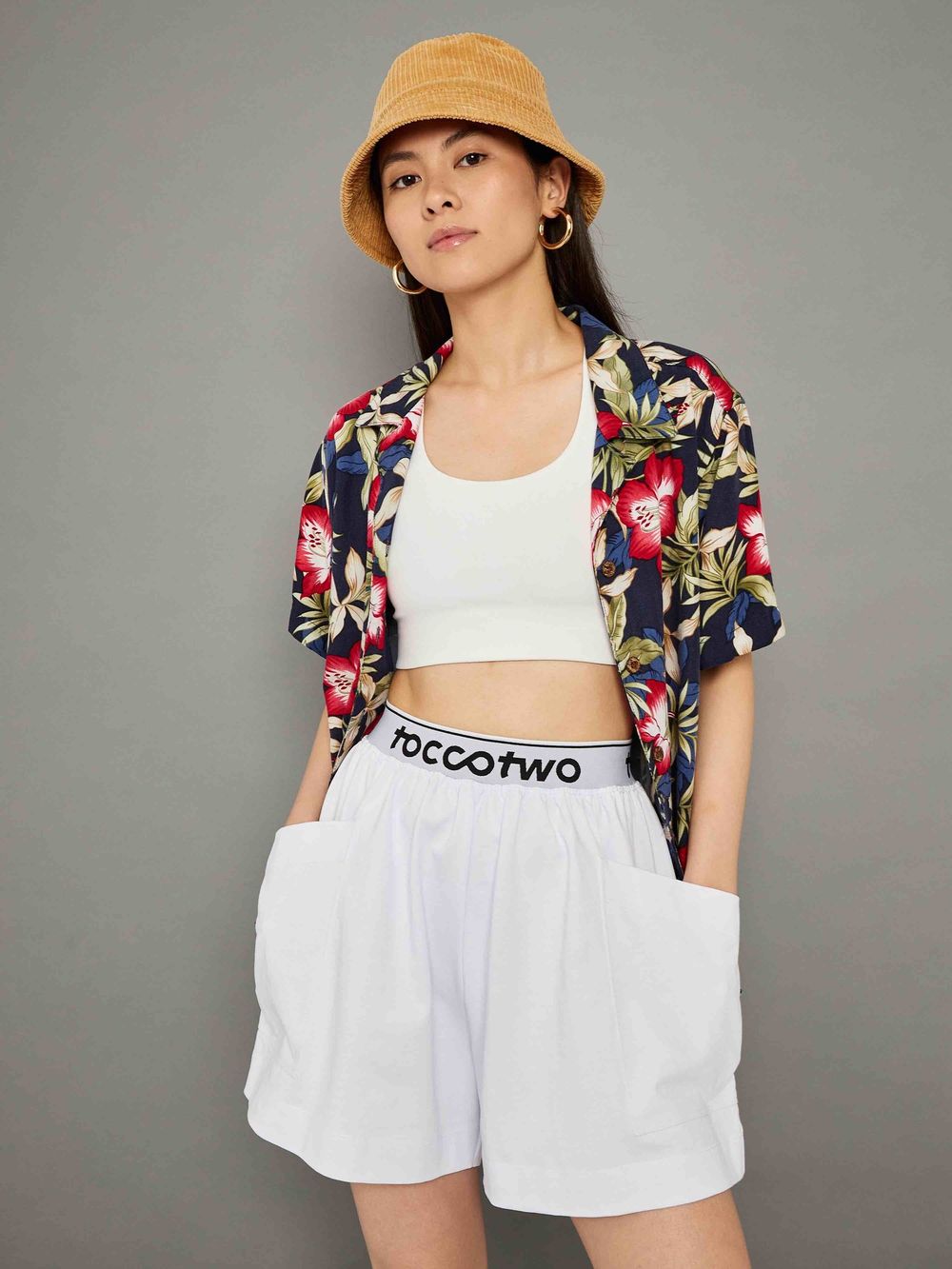 Шорты Toccotwo Пляжные Белые