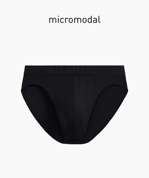 Мужские трусы (1шт) спорт Atlantic MP-1585, микромодал, черный