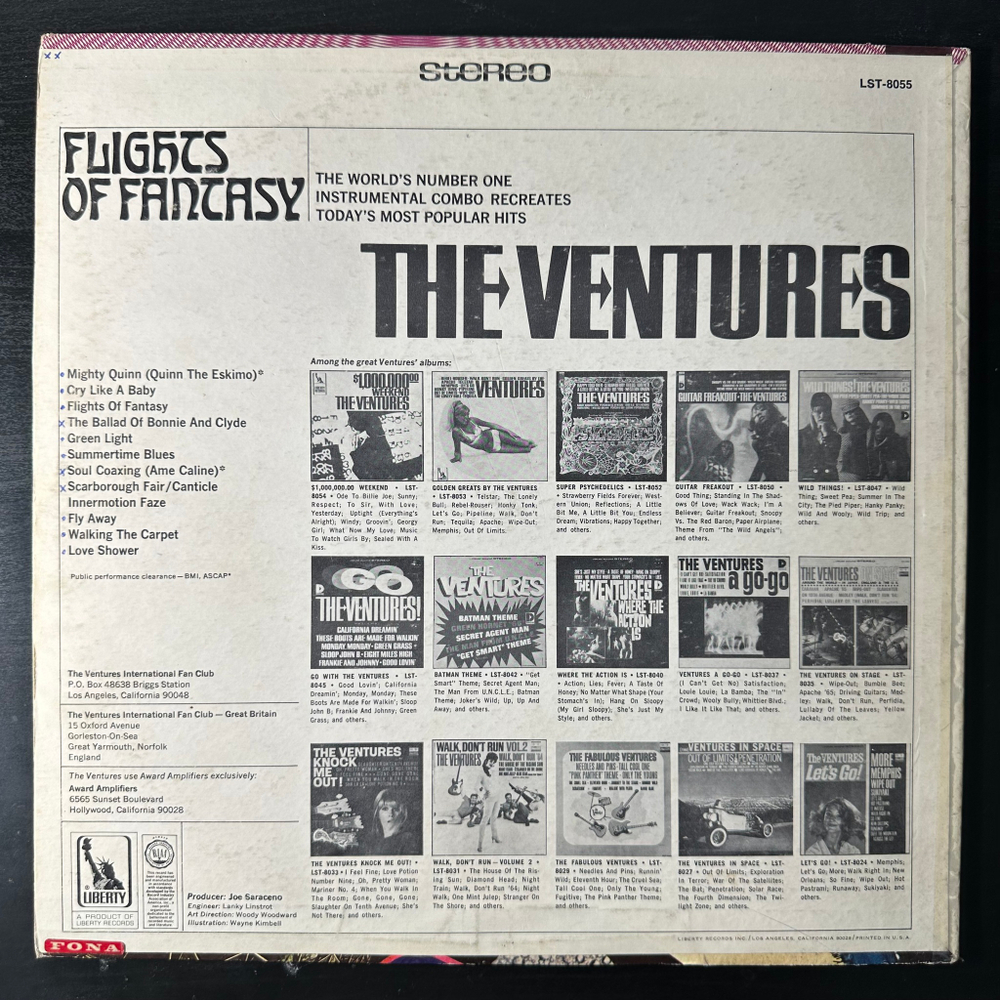 The Ventures ‎– Flights Of Fantasy (Дания 1968г.)