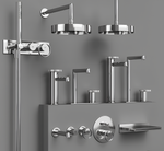 Cмеситель Gessi Anello, настенный, встраиваемый, без излива, на 1 потребителя, внешняя часть, цвет Chrome
