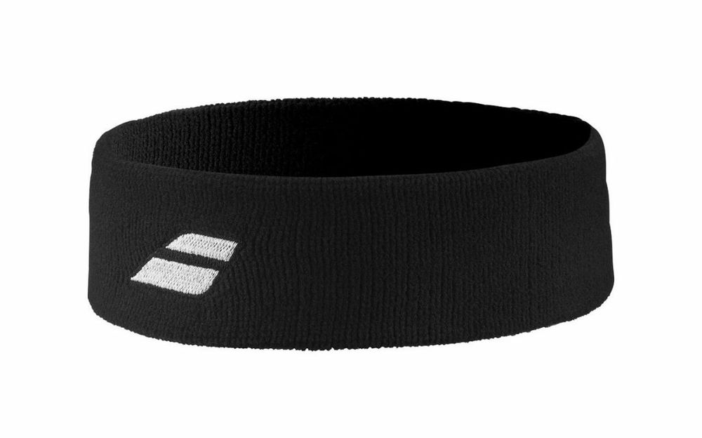 Повязка на голову теннисная Babolat Logo Headband - черный